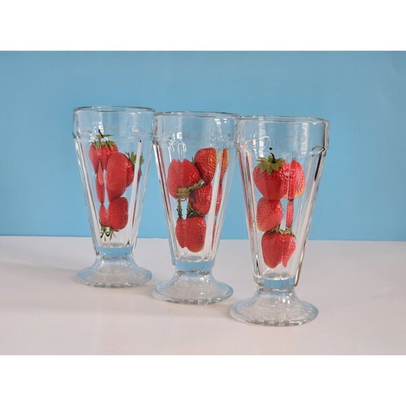 Libbey Soda Parfait Ice Cream Sundae Glasses - Picture 1 of 8